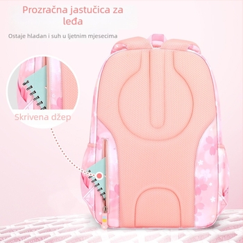 Školska torba za učenike 3.–4. razreda: lagana, velik kapacitet, vodootporna, zaštita kralježnice, naramenice s zračnom jastučićem