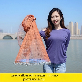 Kuhong bacanje mreže za ribolov, monofilamentna linija, ovlaštena privatna marka
