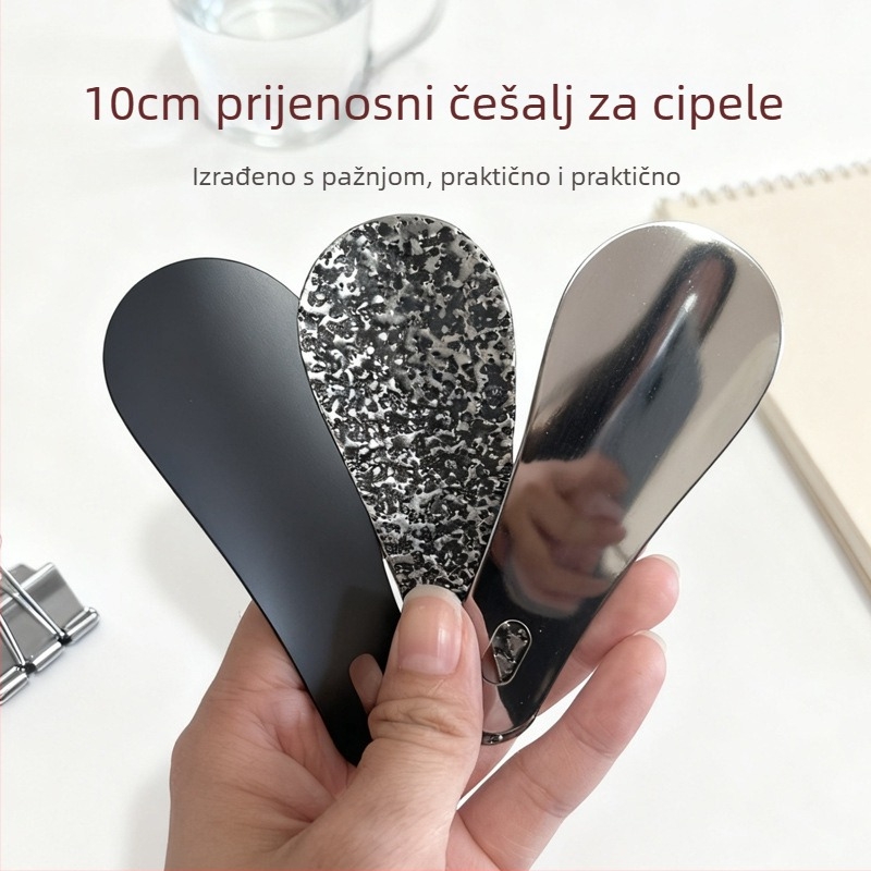 Shoe horn od nehrđajućeg čelika, prijenosni, bezkontaktni, kompaktni dizajn