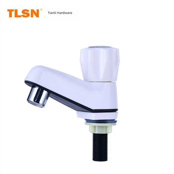 Plastična slavina za drez TLSN90004, keramički ventil, promjer ulaza/izlaza 4 mm, radna temperatura 0–80°C, nazivni tlak 0–8,5