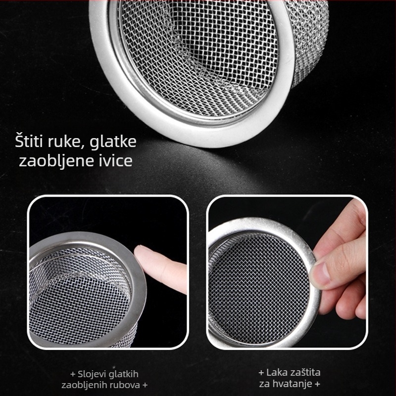 Filter mreža za sudoper od nehrđajućeg čelika, model 75674, specifikacije 600, neto težina 0,02, stil moderna jednostavnost