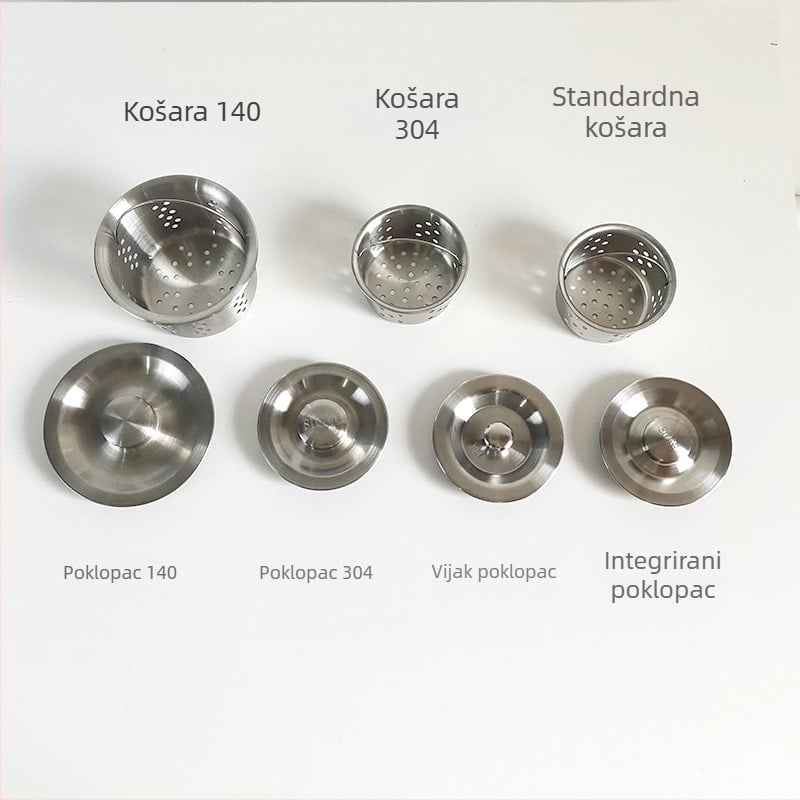 Nerđajući čelični poklopac odvodnje za sudoper Xiangling XSQ-007, neto težina 0,02 kg