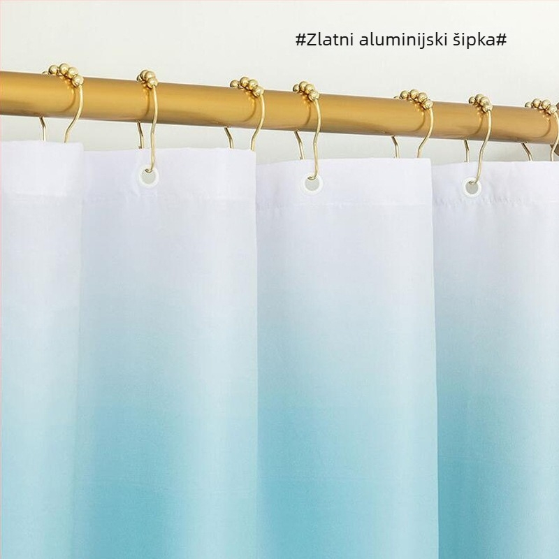 Kupaonska šipka za zavjese – bez bušenja, teleskopna, ravna šipka, za sušenje odjeće i zavjese ormara