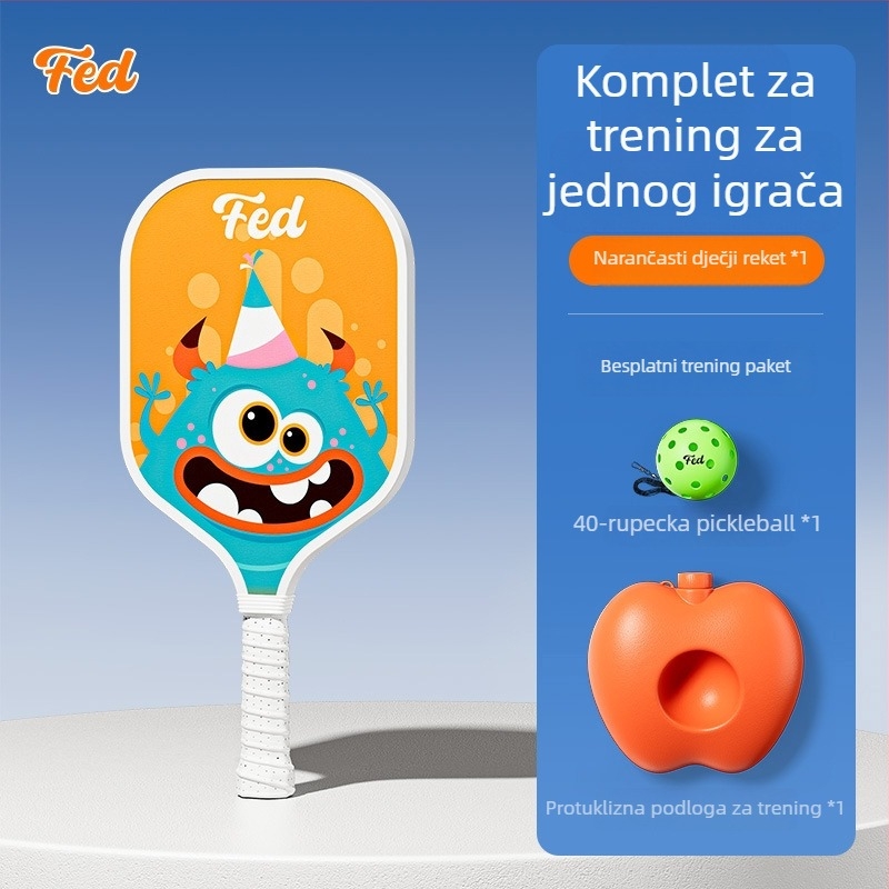 Set za trening pickleball palice za djecu — Feltun, fiberglas, 200 g, drška G5, za početnike