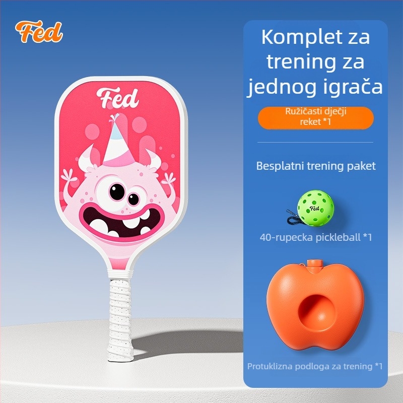 Set za trening pickleball palice za djecu — Feltun, fiberglas, 200 g, drška G5, za početnike