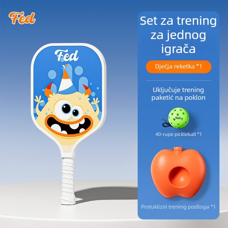 Set za trening pickleball palice za djecu — Feltun, fiberglas, 200 g, drška G5, za početnike