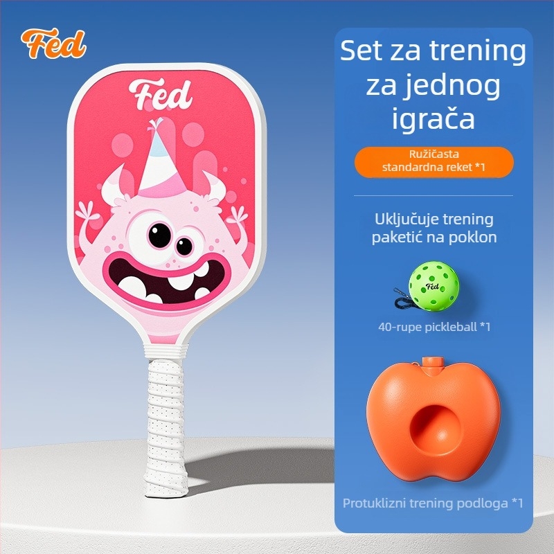 Set za trening pickleball palice za djecu — Feltun, fiberglas, 200 g, drška G5, za početnike