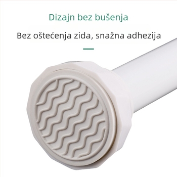 Teleskopski stalak od nehrđajućeg čelika za sušenje odjeće, bez bušenja, balkon, moderni minimalistički dizajn, ODM/Shuntiancai, 2024