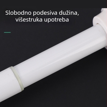 Teleskopski stalak od nehrđajućeg čelika za sušenje odjeće, bez bušenja, balkon, moderni minimalistički dizajn, ODM/Shuntiancai, 2024