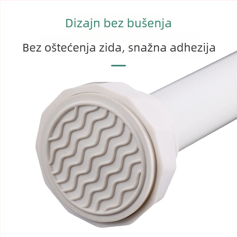 Teleskopski stalak od nehrđajućeg čelika za sušenje odjeće, bez bušenja, balkon, moderni minimalistički dizajn, ODM/Shuntiancai, 2024