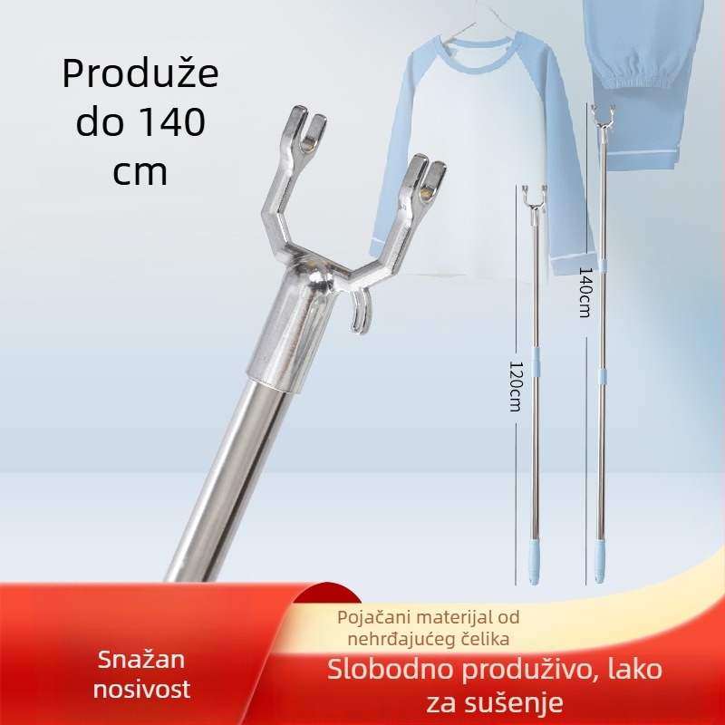 Držač za sušenje odjeće - nehrđajući čelik, Shengyue, moderni minimalistički stil, za balkon