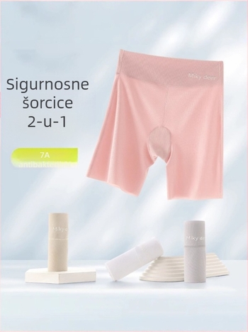 Dječje nylon sigurnosne šortse za ljeto, 3/4 duljine, visokim strukom s elastičnim pojasom, bez otvoru u preponama, sastav 73% najlon, 27% elastan