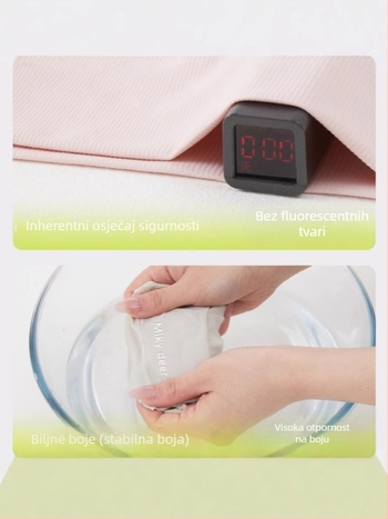 Dječje nylon sigurnosne šortse za ljeto, 3/4 duljine, visokim strukom s elastičnim pojasom, bez otvoru u preponama, sastav 73% najlon, 27% elastan