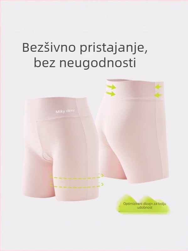 Dječje nylon sigurnosne šortse za ljeto, 3/4 duljine, visokim strukom s elastičnim pojasom, bez otvoru u preponama, sastav 73% najlon, 27% elastan