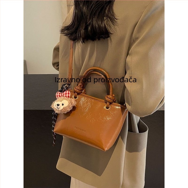 Unisex crossbody bucket torba od sintetičke kože, PU podstava, proljetno 2025 izdanje, svakodnevna uporaba