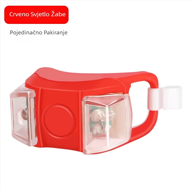 Feng en Frog LED svjetlo za bicikl za noćnu vožnju – prednje i stražnje svjetlo za bicikl, skuter i balans ploču