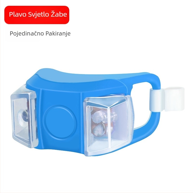 Feng en Frog LED svjetlo za bicikl za noćnu vožnju – prednje i stražnje svjetlo za bicikl, skuter i balans ploču