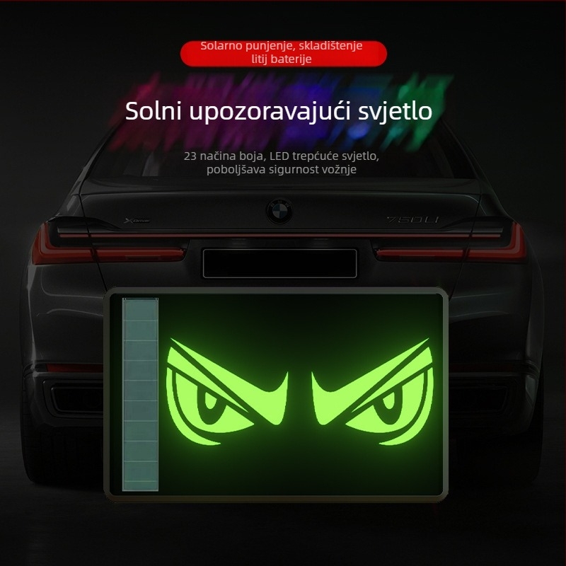 Maihui LED stražnje svjetlo WD-370, solarno napajanje, 3V, ABS kućište, univerzalna prilagodba