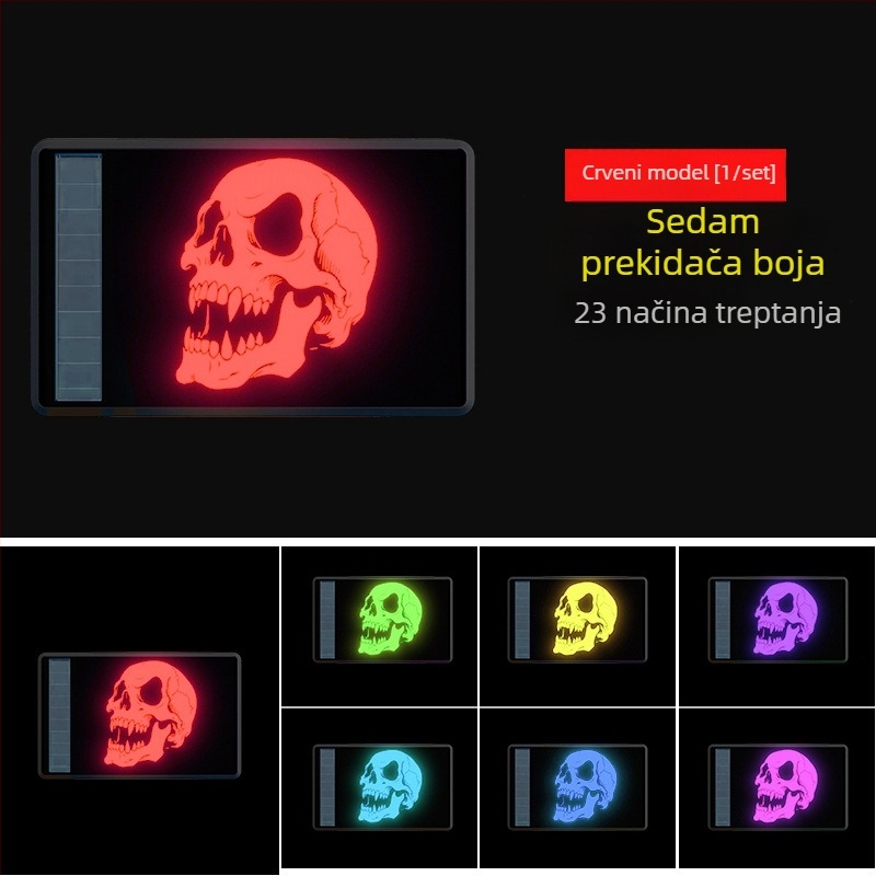 Maihui LED stražnje svjetlo WD-370, solarno napajanje, 3V, ABS kućište, univerzalna prilagodba