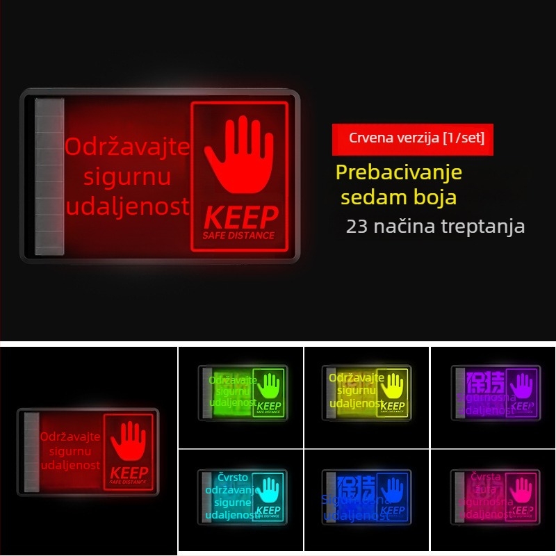 Maihui LED stražnje svjetlo WD-370, solarno napajanje, 3V, ABS kućište, univerzalna prilagodba