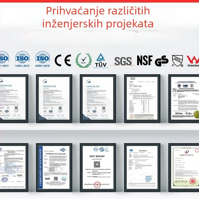 Zamjenska glava slavine od 304 nehrđajućeg čelika, precizno lijevano, vodootporna, za kuhinju, kupaonu i zahod, prilagodljiva