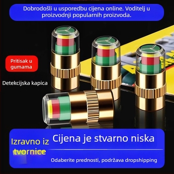 Kapa za nadzor tlaka u gumama sa senzorom – za putnička vozila, 0–200 psi, visoka preciznost