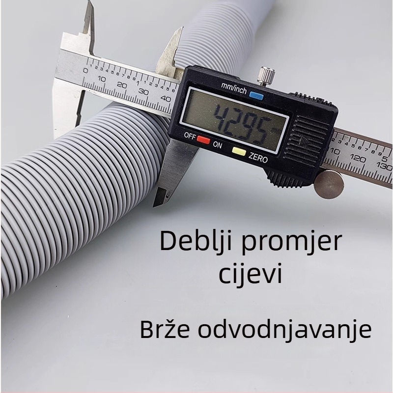 Kuhinjska cijev odvodnje – Skrivulja, ABS materijal, model 987777, Submarine marka, prilagodljiva obrada