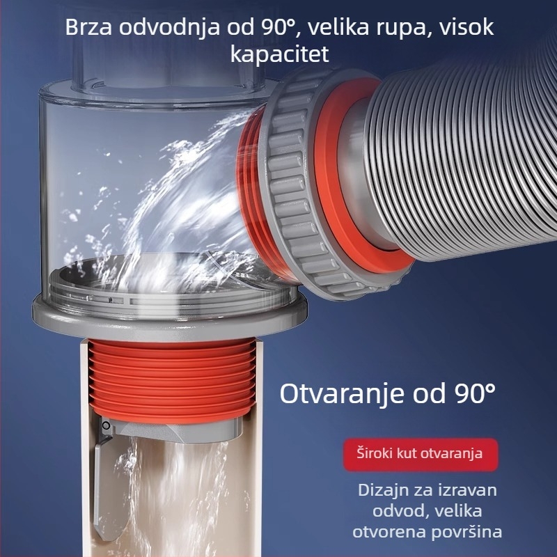 Kuhinjski odvodni pribor, pravokutni oblik (Brend: Chaochen; Model: ZC-16800904; Materijal: ABS)