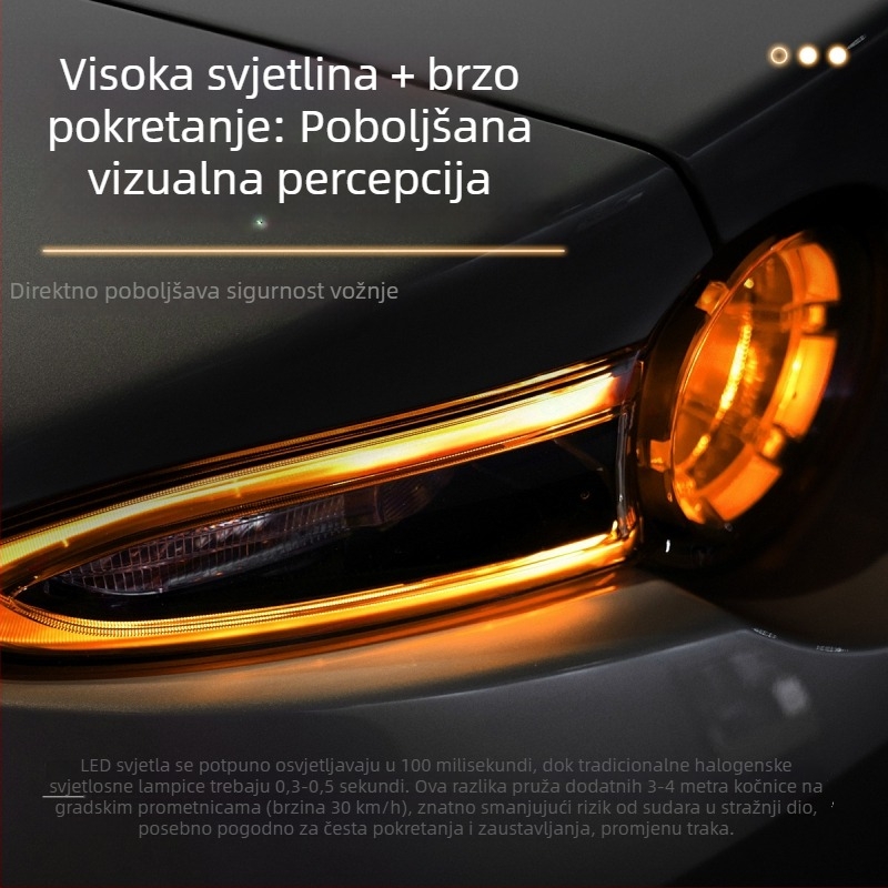 Automobilsko LED signalno svjetlo Ba15s/BA15s/1157, aluminij, univerzalno