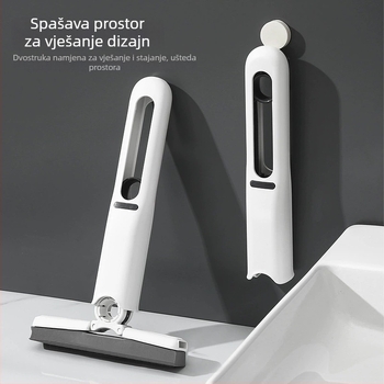 Stolni mini mop — sklopivi, mikrovlakna, teleskopska duljina 295, plastična cijev, nosivost 3 kg, odvod vode 70–80%