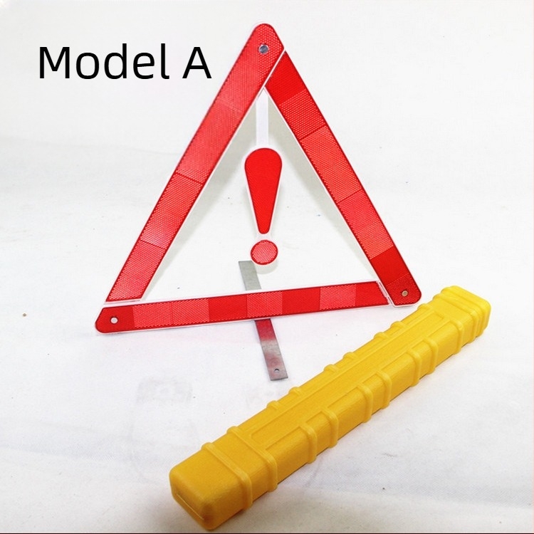 Automobilski tripod sigurnosni znak, reflektirajući, sklopivi, od plastike