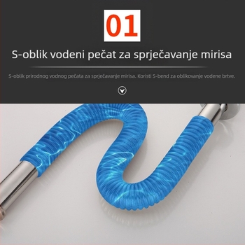 Dafeng nehrđajući čelik kanalizacijska cijev, S-krivina, flip plate, prilagodljiva obrada