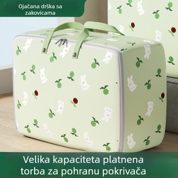 Torba za pohranu deke, kubični oblik, vodootporna i otporna na vlagu, 600D Oxford tkanina, višestruka uporaba za deke i odjeću