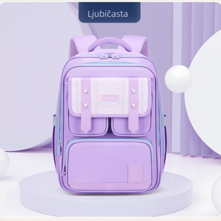 Ruksak od Oxford platna, europsko-američki retro stil, unisex, za razrede 3–4, školska upotreba