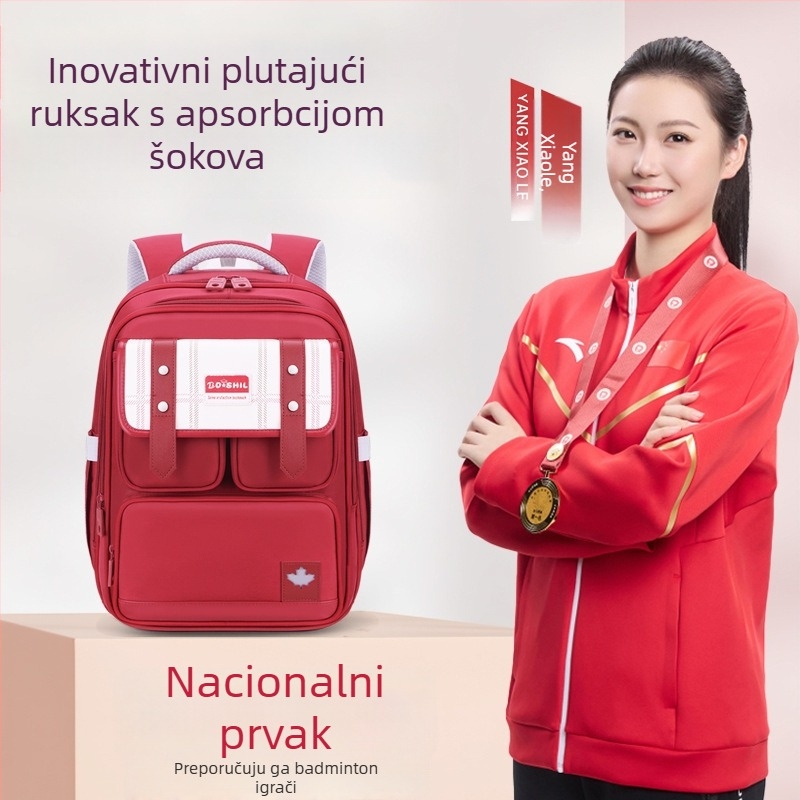 Ruksak od Oxford platna, europsko-američki retro stil, unisex, za razrede 3–4, školska upotreba