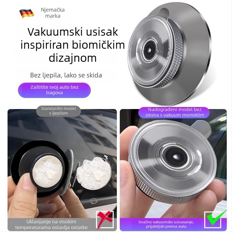 Mairich Auto retrovizor — kružno pomoćno ogledalo za mrtve kutove, izuzetno jasno, 360° panoramski široki kut, s usisnom čašicom