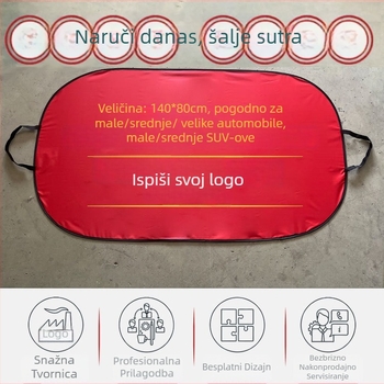 Auto sjenilo za sunce s klipsom, universalna prilagodba, jedinstvena boja, materijal: srebrna traka, težina 150 g