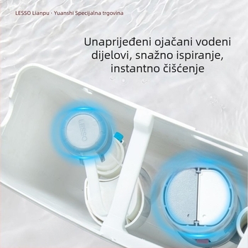 Lesso spremnik za ispiranje WC-a – univerzalni zidni montažni, 4–7 L, ručno upravljanje, PP materijal