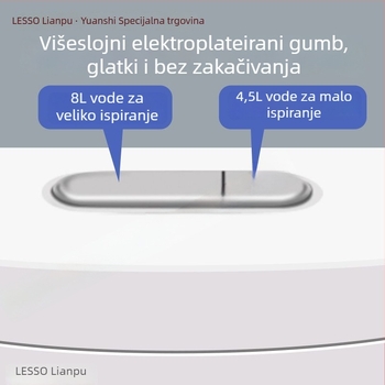 Lesso spremnik za ispiranje WC-a – univerzalni zidni montažni, 4–7 L, ručno upravljanje, PP materijal
