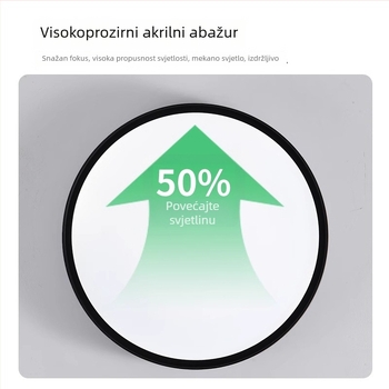 Stropna svjetiljka, moderni minimalistički stil, LED, 220V, pokriće 15–30 m²