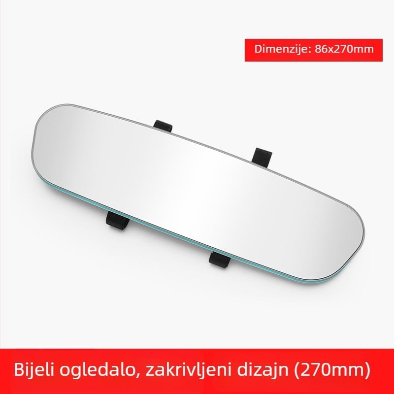 Unutarnji retrovizor automobila s zakrivljenom površinom, HD staklo s anti-refleksijom, ultra uski okvir, podesivi kutovi