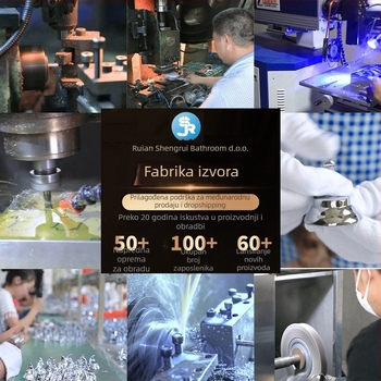 Držač za ručnike u kupaonici - kromirana površina, cinkova legura + nehrđajući čelik, moderan jednostavan stil, set od šest komada i više