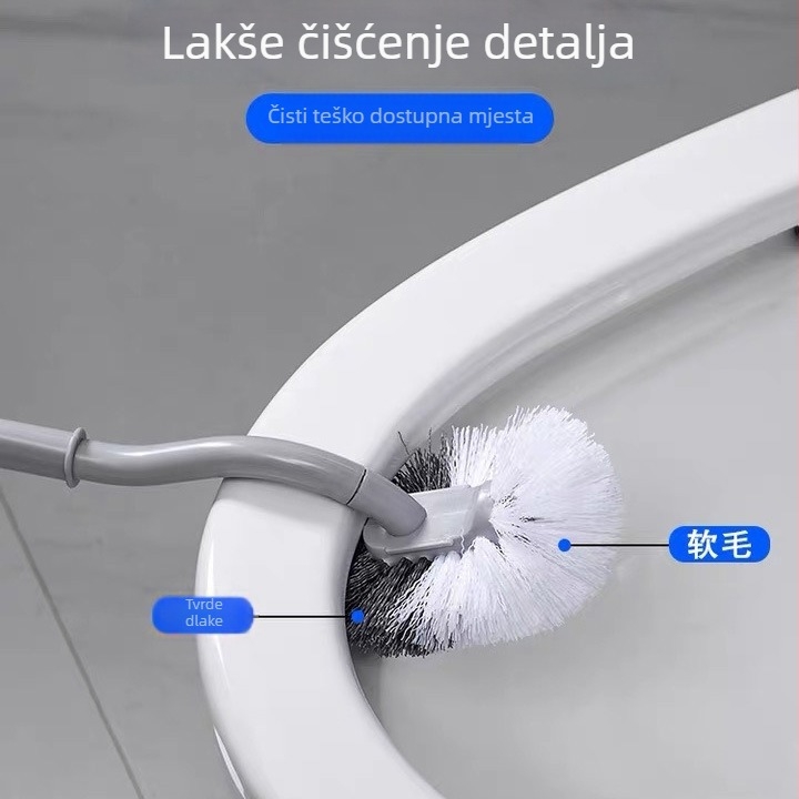 Set četke za zahod s dugačkim držalom, zidni držač, plastični; težina 80; lansiranje proljeće 2020; 1 kom; bez pakiranja.