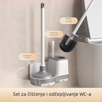 Zidni set za čišćenje WC-a: četkica i čep (plastika • 1 kg • brend Chef jun • lansiranje proljeće 2021)