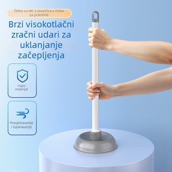 Zidni set za čišćenje WC-a: četkica i čep (plastika • 1 kg • brend Chef jun • lansiranje proljeće 2021)