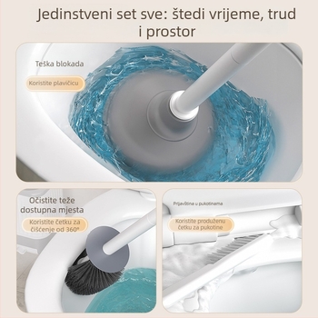 Zidni set za čišćenje WC-a: četkica i čep (plastika • 1 kg • brend Chef jun • lansiranje proljeće 2021)