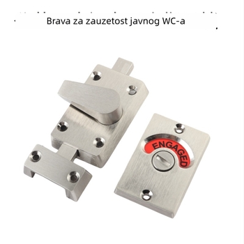 Indikatorski zasun od nehrđajućeg čelika za javne toalete – brušeni završetak, Suoweigu