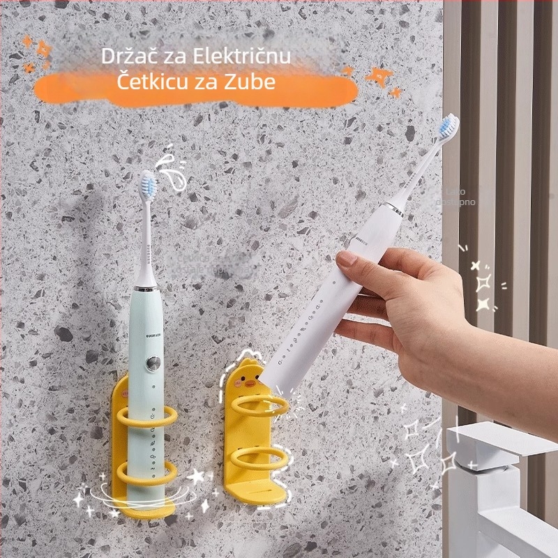 Zidni držač za električne četkice – bez bušenja, plastični držač za pohranu, marka Qiwang