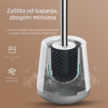 Set četkica za zahod s dugim držalom, plastično, Wanben, Zhejiang Yongkang (travanj 2020)