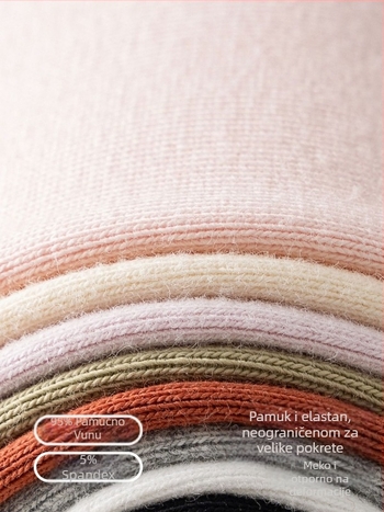 Djevojčice pamuk legginge u korejskom stilu, srednji pojas, 95% pamuk, uzrast 3–8 godina